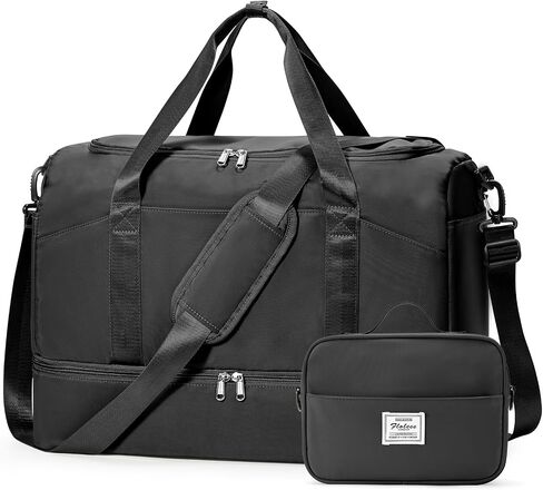 Large Travel Duffle Bag,Carry-on Overnight Weekender Bags for Women | Travel Bag with Shoe Compartment & Wet Pocket for Travel, Gym, Weekend, Hospital in Saudi Arabia