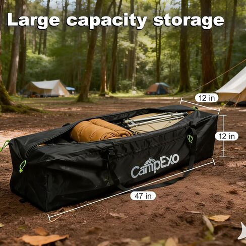 47" Heavy Duty Extra Large Duffle with Two-Way Zipper, Durable. Perfect as Camping Bag Travel Storage Tent Storage Tent Storage Sports Equipment Bag for Coaches & More in Saudi Arabia