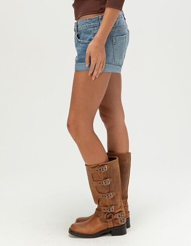 RSQ Womens Low Rise Cuffed Micro Shorts in Kuwait