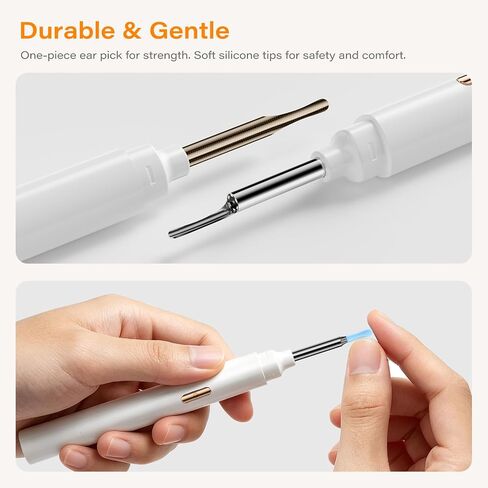 Ear Wax Removal Tool Camera with Screen, Smart Screen Ear Wax Removal Kit with 2.8'' HD Display, WiFi Automatic Connect - Ear Cleaner Tool with Camera&Screen, 6 Replaceable Tips, No App/Phone Needed in Saudi Arabia