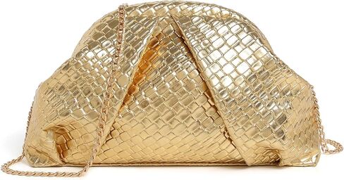 Vintage Kisslock Clutch Purses For Women Formal Wedding Evening Party Dumpling Bag Handbags With Chain in Saudi Arabia