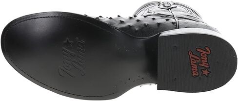 Tony Lama Mens Canonero 12 Inch Full Quill Ostrich Round Toe Dress Boots Mid Calf - Black - Size 12 EE in Kuwait