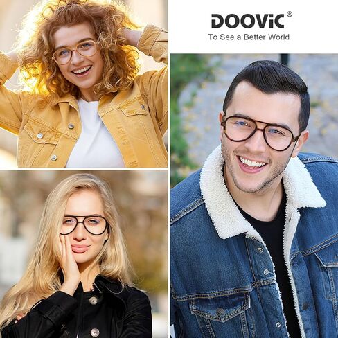 DOOViC 3 Pack Retro Aviator Reading Glasses for Women Men Lightweight Blue Light Blocking Computer Readers in Saudi Arabia