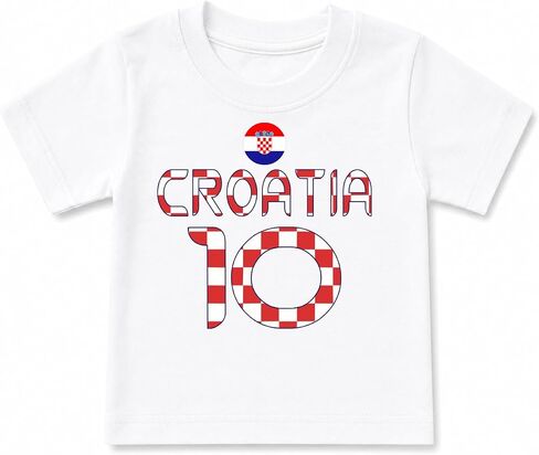 Croatia Flag Soccer Jersey Style Short Sleeve Unisex Tee Shirt | Family Matching |Baby, Kids & Adult Sizes 2146 in Kuwait