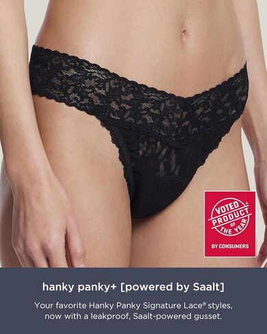 Saalt and hanky panky+ [powered by Saalt] Women's Period Underwear Bundle - 2 Seamless Thongs & 1 Hanky Panky+ Thong in Saudi Arabia