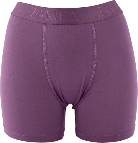 ZAKIRA Women's Tencel Boxer Shorts, Soft Breathable Stretch Boyshort Underwear, Anti Chafing Long Leg Knickers, 3 Pack in Saudi Arabia