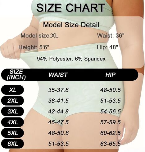 Women's High Waist Briefs Plus Size XL-6XL Classic Solid Colors Full Coverage Women Underwear Multicolor in Saudi Arabia