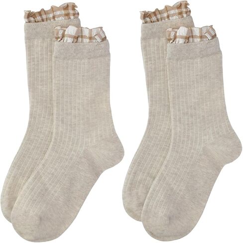 Women Striped Socks, Cute Ankle Calf Sock for Women Cotton Knit Size 5-9, Medium Casual Women’s Novelty Socks in Saudi Arabia