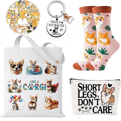 Corgi Gifts for Dog Lovers Novelty Socks | Adorable Welsh Corgi Birthday Gift for Daughter, Mom, Friends, Sister, Wife in Saudi Arabia