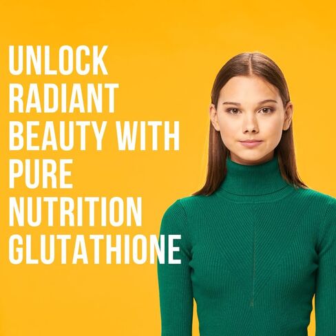 Pure Nutrition L-Glutathione 500mg, 30 Effervescent Tablets (15x2), with Vitamin C & Saffron, Orange Flavour, Supports Skin, Immunity & Daily Wellness in Saudi Arabia