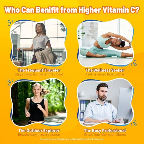 Liposomal Vitamin C Gummies 1000 mg for Adults, High Absorption VIT C Supplement with Elderberry, Quercetin, D3, Zinc for Immune, Antioxidant Support & Seasonal Wellness, Sugar Free, Vegan, 60 Count in Saudi Arabia