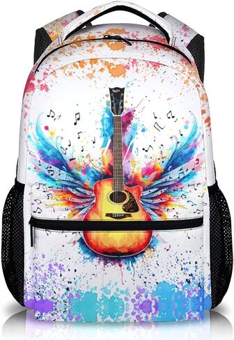 Girls Backpack - Singer Backpacks for School Travel - Aesthetic 17 Inch Large Capacity Bookbag for Preschool Kindergarten Elementary Middle in Saudi Arabia