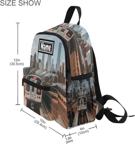 Custom Kid's Name Backpack, New York City Subway Toddler Backpack for Boys Girls, Personalized Preschool Backpack Kindergarten Travel bag in Kuwait