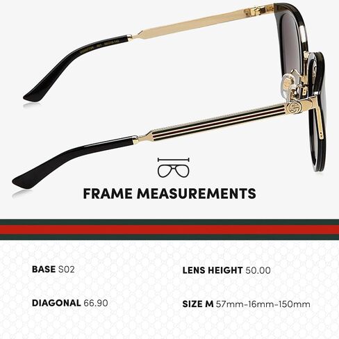 Gucci GG0589SK GG Interlocking Logo Cat-Eye-Shaped Non-Polarized Sunglasses for Women – Includes Luxury Eyewear Kit – Black Frame with Gray Lens in Kuwait