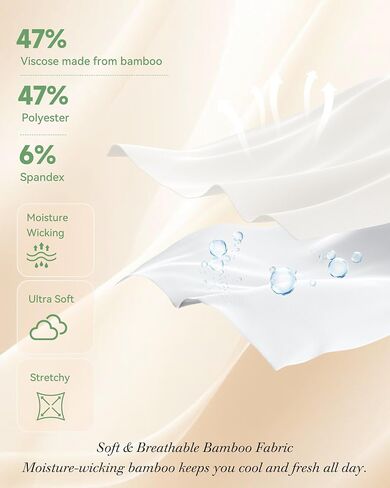 BAMBOO COOL Plus Size Women's Briefs Underwear Moisture Wicking Ladies Panties Soft and Breathable 5 Pack in Kuwait