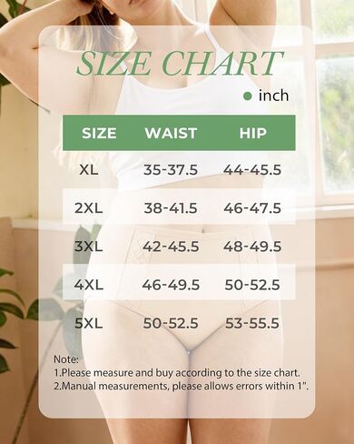 BAMBOO COOL Plus Size Women's Briefs Underwear Moisture Wicking Ladies Panties Soft and Breathable 5 Pack in Kuwait