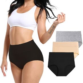 WEALD TRIBE Women Cotton Postpartum Panties High Waisted Maternity Pregnancy Briefs 3 Pack
