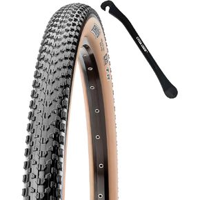 Maxxis Ikon Mountain Bike Tire - Tan Sidewall - 26" 27.5" & 29" - Bundle with Cycle Crew Tire Lever