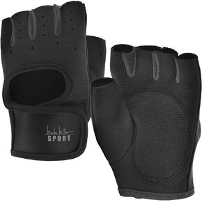 Nicole Miller Weight Lifting Workout Gloves, Wrist Wrap Fitness Exercise Gym Gloves for Men and Women
