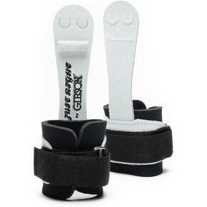 Gibson Just Right Neo Gymnastic Grips for Women, Leather Grip with Neoprene Wrist Guard, Hook & Loop Closure, 2-in-1 Technology, Grips for Early Competitor, Gymnastics Grips for Girls - Made in USA