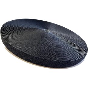 1" Sew-On Loop Nylon Tape Black 50 YD Roll (150 FT)