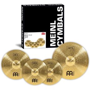 Meinl Cymbals HCS141620 HCS Cymbal Box Set Pack with 14-Inch Hi Hat Pair, 16-Inch Crash, 20-Inch Ride (VIDEO)