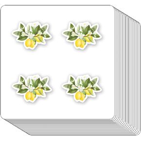 Lemon Stickers 1in for Scrapbooking, Arts, Craft, Kids DIY, Calendars Journals 80-Pack