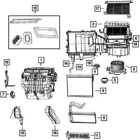 Mopar Genuine Heater Core 5191347AC