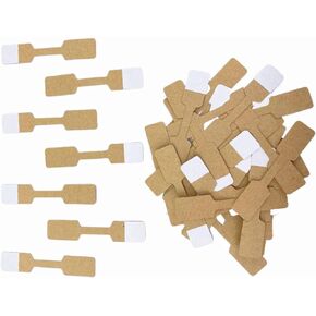 1000 Pcs Jewelry Tags Jewelry Price Tags Jewelry Stickers Jewelry Repair Indentification Tags (Kraft Paper, Rectangle)