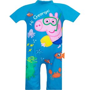 Peppa Pig Boys' George Pig Swimsuit Size 2T Blue