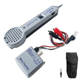 Tone Generator Kit, Wire Tracer Circuit Tester, 200EP Cable Tester, Tone Tracing Probe Kit, Line Finder Toner with Inductive Amplifier for Network Cables Collation