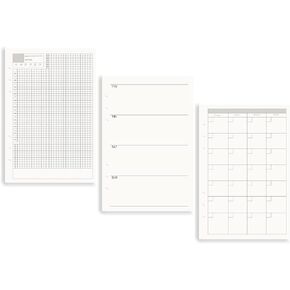 A5 To Do List Refill Paper 3 Pack Binder Inserts 6-Hole Punched Filler Paper Planner Refills, 135 Sheets/270 Pages Refillable Planner Binder Paper for A5 Planner Inserts (A5, To Do List)