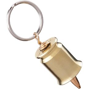 Lucky Shot - Motorcycle Bell Keychain with Imitation .223 Bullet Shaped Ringer | Unique Good Luck Charm Gift for Bikers | Gremlin Bell Keychain for Motorcycles