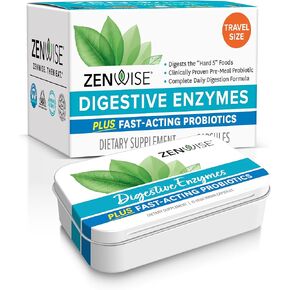 Zenwise Digestive Enzymes - Probiotic Multi Enzymes with Probiotics and Prebiotics for Bloating Relief for Women and Men, Bromelain and More for Gut Health and Digestion (45 Count)