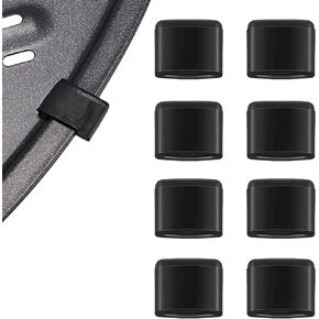 8 Pieces Air Fryer Rubber Bumpers, Aifeier ET Black Air Fryer Replacement Rubber Tips for Power XL Air Fryer Grill Pan