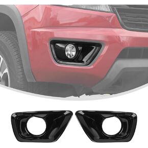 Linskip Front Fog Light Covers Compatible with Chevrolet Colorado 2015 2016 2017 2018 2019 2020, for Chevy Colorado Fog Lamp Trim, Exterior Accessories(Carbon Fiber)
