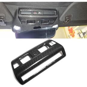 Car Roof Reading Light Lamp Cover Trim for C8 Corvette Coupe HTC 2020 2021 2022 2023 2024, Interior Genuine Carbon Fiber Dome Light Control Panel