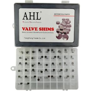 AHL 7.48mm O.D. Adjustable Valve Shim Kit for Honda CHF50 Metropolitan 2002-2006 CHF50P Metropolitan II 2002-2005(47pcs)