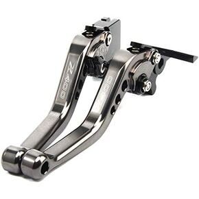 for Z400 Z 400 2018 2019 Motorcycle CNC Aluminium Accessories Short Brake Clutch Levers with Z400 Logo (Black+red) in Kuwait