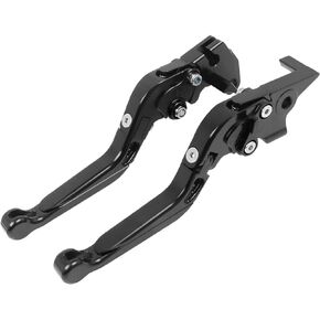 CHIFUN Brake Lever and Clutch Lever Set Replacement for Yamaha YZF R6 2005-2016 YZF R1 2004-2008 Aluminum Motorcycle Handlebar Lever Foldable Length Adjustable(Blue)