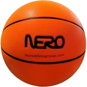 The Incredible B-Ball Silent Play. A Silent Basketball for Indoor Basketball Play, A Foam Basketball, Noiseless Basketball Dribbling Indoor, Silent Ball 7" (18cm)