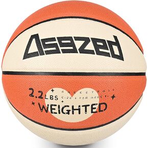 2.2LBS Weighted Heavy Size 6 28.5" Basketball Training Equipment Basketball PU Leather Indoor Outdoor Basketball for Women Youth Improving Ball Handling Dribbling Passing Skill (Deflated)