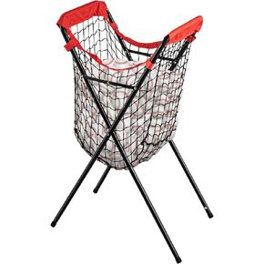 HOMEE Baseball Caddy,Portable and Foldable Ball Caddy for Baseball and Softball, Extra Large Baseball Caddy for Balls, Holds Over 100 Baseballs for Batting Pitching Practice Training