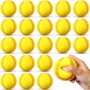 36 Pieces Foam Training Baseballs PU Softballs Practice Baseballs 2.7 Inches Teenager Balls Soft Balls for Kids Youth Boys Girls Sports Indoor Outdoor Supplies