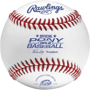 Rawlings | PONY LEAGUE Baseballs | Tournament Grade | RPLB | Youth/14U | 12 Count