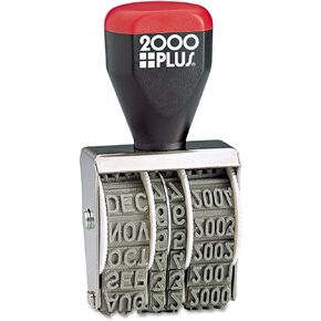 COSCO 2000PLUS Traditional Date Stamp, Six Years, 1.38" X 0.19"