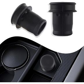 2PCS Car Cigarette Lighter Cover,Black Cigarette Lighter Socket Cap Waterproof & Dust Cover,Universal 0.78" Cigarette Lighter Plug Cover Car Interior Accessories Fits Car SUV