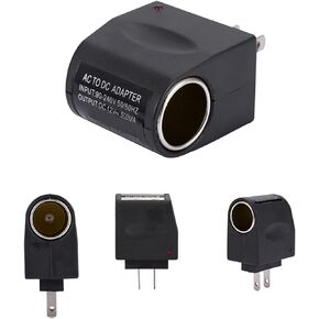 Car Lighter Converter, Wall Power AC to 12V DC Car Charger Cigarette Lighter Converter Adapter US Plug