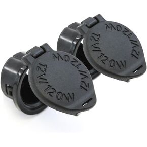 Red Hound Auto 2 Power Outlet Socket Caps Compatible with Toyota (04-10 Sienna, 08-14 Sequoia, 04-10 Sienna, 07-13 Tundra, 12-14 Venza) Cigarette Lighter Plug