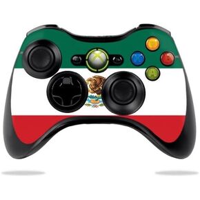 MightySkins Skin Compatible with Microsoft Xbox 360 Controller - Mexican Flag | Protective, Durable, and Unique Vinyl Decal wrap Cover | Easy to Apply, Remove, and Change Styles | Made in The USA